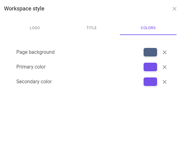 A screenshot of todo.vu's interface demonstrating how to change Workspace colours to suit your branding - feature available to Business Time customers only.